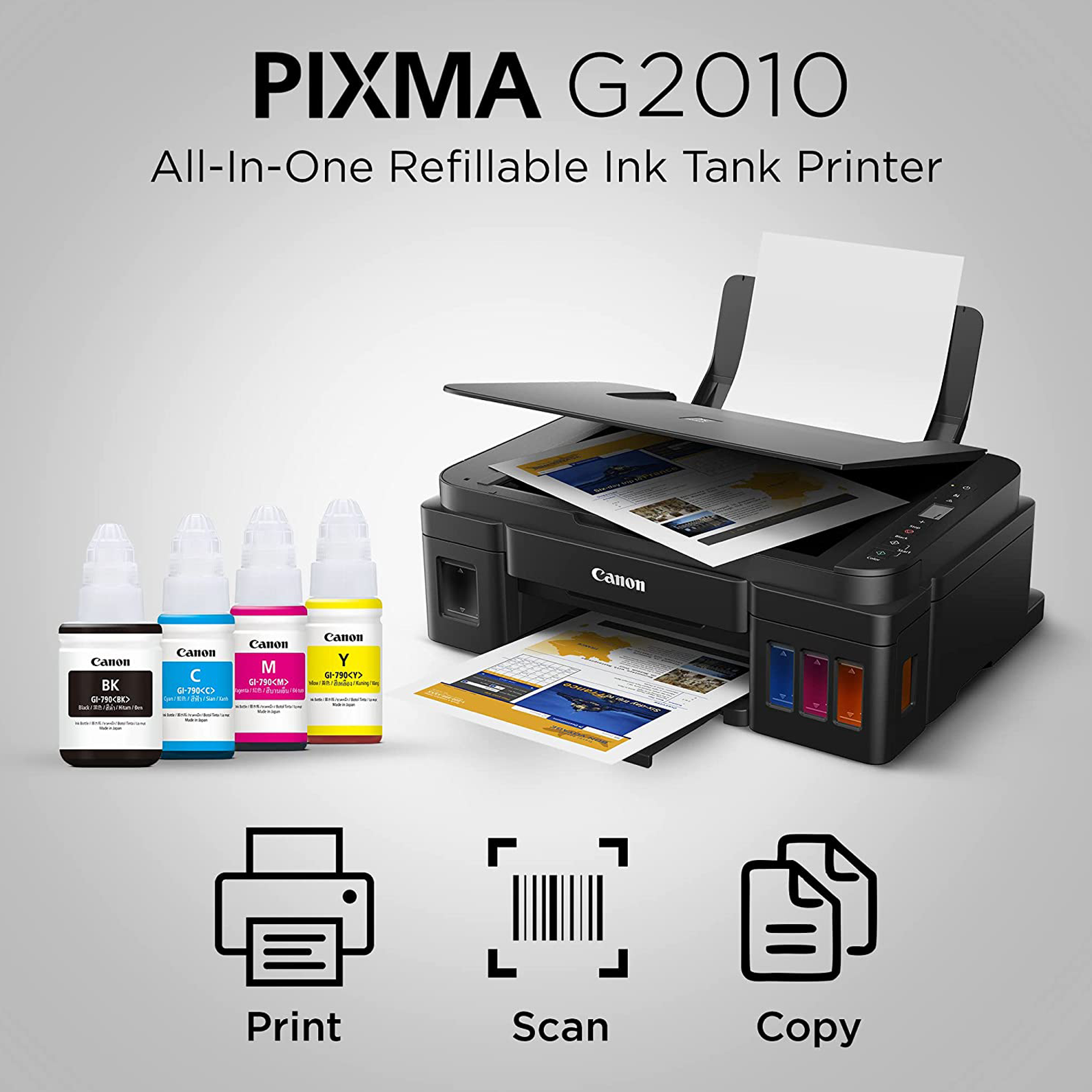 Buy Canon Pixma G2010 Color All In One Ink Tank Printer Lcd Diplay 2313c018ab Black Online 